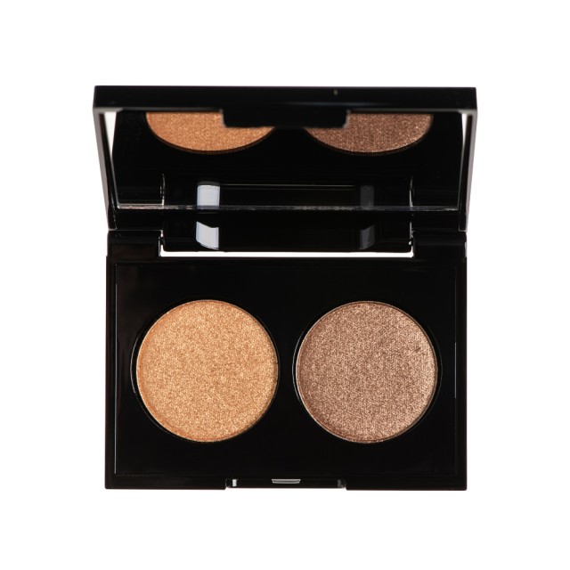 Korres Volcanic Minerals Velvet Dual Eyeshadow Palette Golden Amber 28 3gr (Παλέτα Σκιών σε 2 Χρυσές