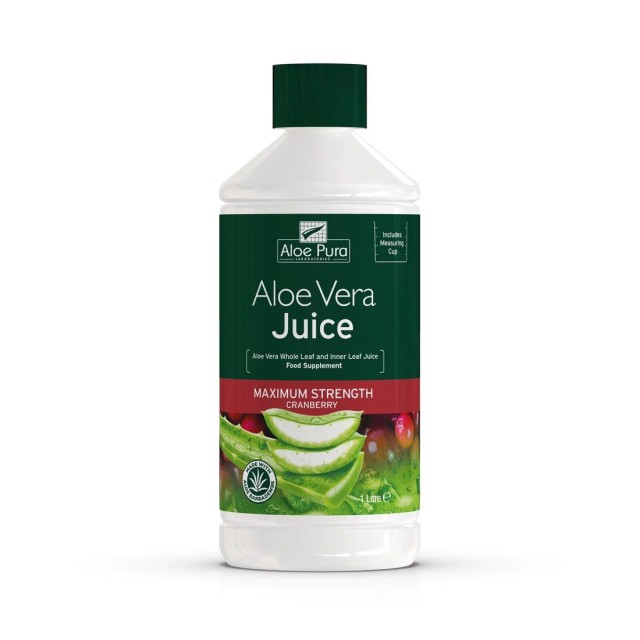 Optima Aloe Vera Juice Cranberry 1lt