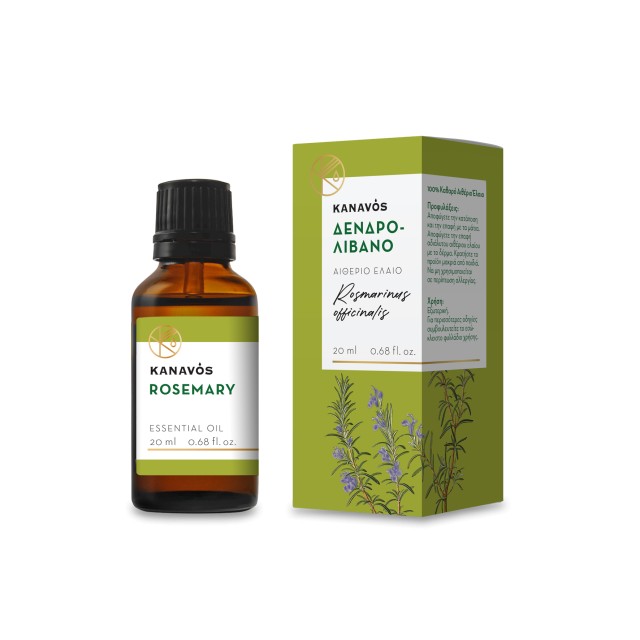 Kanavos Essential Oil Rosemary 20ml (Αιθέριο Έλαιο Δενδρολίβανο)