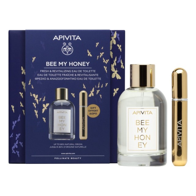 Apivita Bee My Honey Gift SET (ΣΕΤ με Άρωμα & ΔΩΡΟ Επαναγεμιζόμενο Σπρέι Αρώματος)
