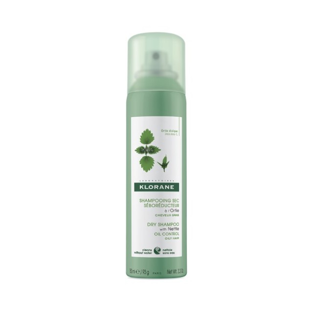 Klorane Ortie Dry Shampoo With Nettle 150ml (Ξηρό Σαμπουάν με Τσουκνίδα για Λιπαρά Μαλλιά) 