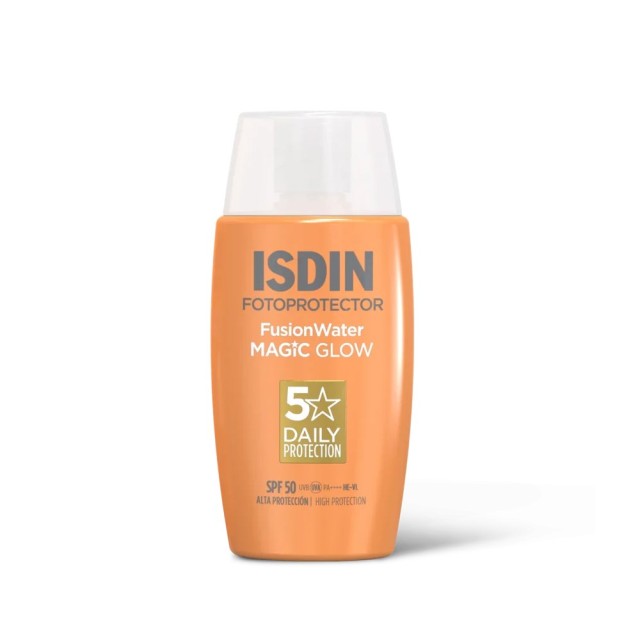 Isdin Fotoprotector Fusion Water Glow SPF50 50ml (Αντηλιακό Προσώπου Ελαφριάς Υφής με Εφέ Λάμψης)