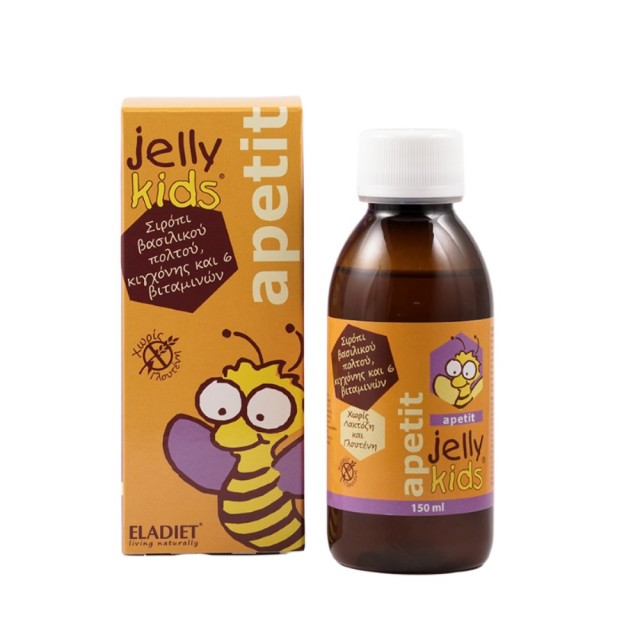 Eladiet Jelly Kids Apetit 150ml (Παιδικό Συμπλήρωμα Διατροφής με Βασιλικό Πολτό και Βιταμίνες για Αύ