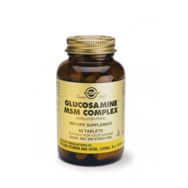 Solgar Glucosamine MSM Complex 60tabs