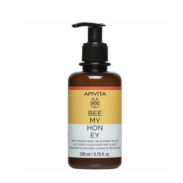 Apivita Bee My Honey Moisturizing Body Milk Honey & Aloe 200ml (Ενυδατικό Γαλάκτωμα Σώματος με Μέλι & Αλόη)