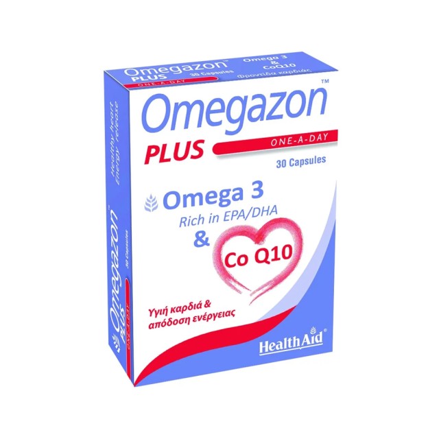 Health Aid Omegazon Plus 30caps (Συμπήρωμα Διατροφής για την Υγεία της Καρδιάς)