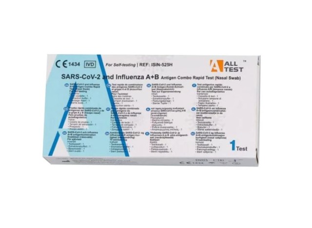 All Test Sars-Cov-2 & Influenza A+B Antigen Combo Rapid Test 1 τεμ (Ανίχνευση Sars-Cov-2 & Γρίπης)