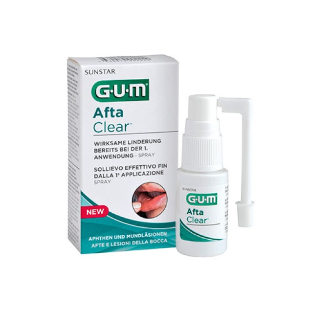 Gum 2420 Aftaclear Spray 15ml  (Σπρέι για την Θεραπεία Αφθών) 