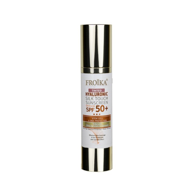 Froika Hyaluronic Silk Touch Tinted SPF50+ 50ml (Αντηλιακή Κρέμα Προσώπου με Χρώμα με Αντιγηραντική 