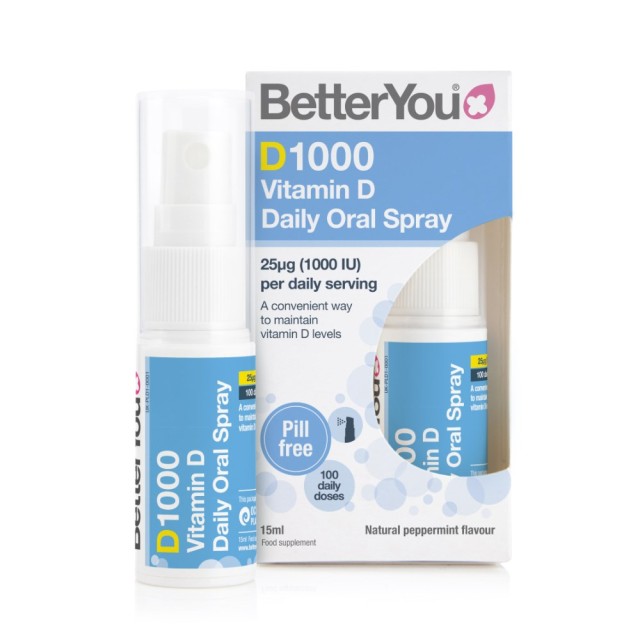 BetterYou D1000 Vitamin D Daily Oral Spray 15ml