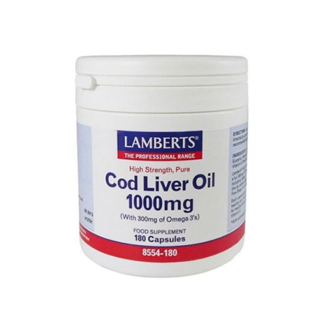 Lamberts Cod Liver Oil 1000mg 180cap