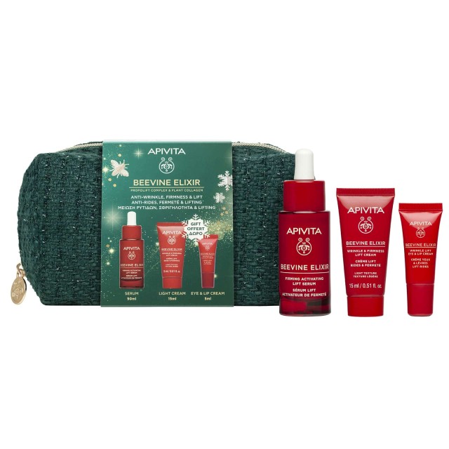 Apivita SET Beevine Elixir Serum (ΣΕΤ Αντιγήρανσης & Σύσφιξης Προσώπου & Ματιών)