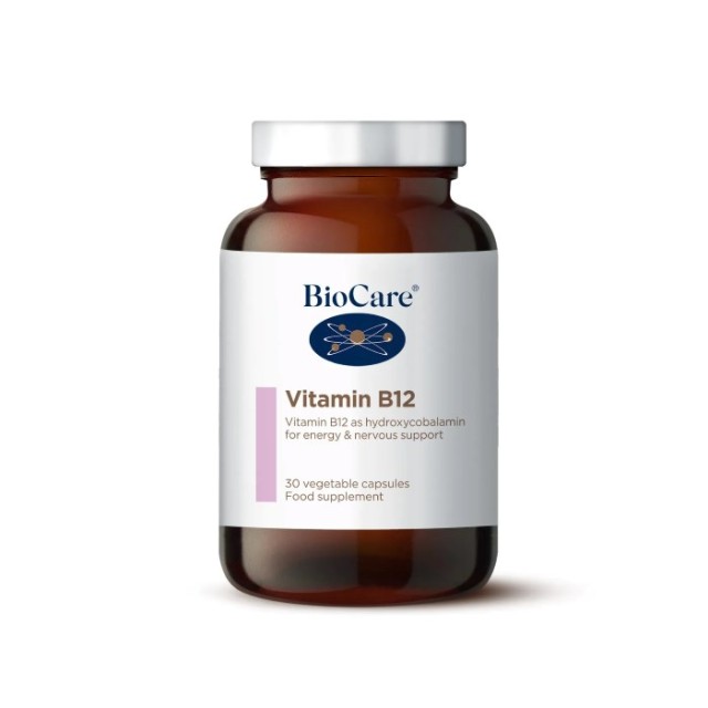 BioCare Vitamin B12 30caps (Συμπλήρωμα Διατροφής με Βιταμίνη B12)