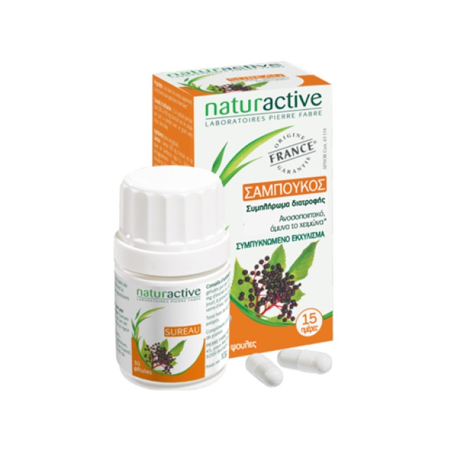 Naturactive Σαμπούκος 30caps (Κρυολόγημα) 