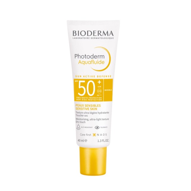 Bioderma Photoderm Max Aquafluid SPF50+ 40ml (Αντηλιακή Κρέμα Προσώπου με Πολύ Ελαφριά Υφή & Ματ Απο