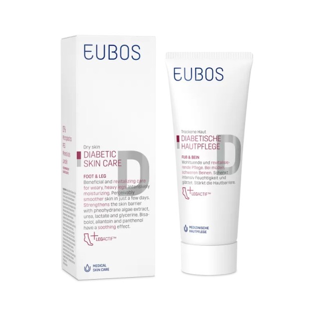 Eubos Diabetic Foot & Leg MultiActiv Cream 100ml (Φροντίδα Ποδιών για Διαβητικούς)