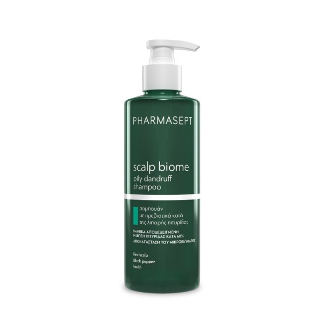 Pharmasept Scalp Biome Oily Dandruff Shampoo 400ml (Σαμπουάν για Λιπαρή Πιτυρίδα)