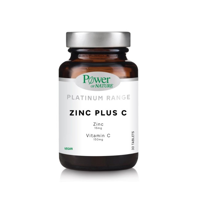 Power Health Platinum Zinc Plus C 30 tabs (Συμπλήρωμα Διατροφής με Ψευδαργύρο & Βιταμίνη C)