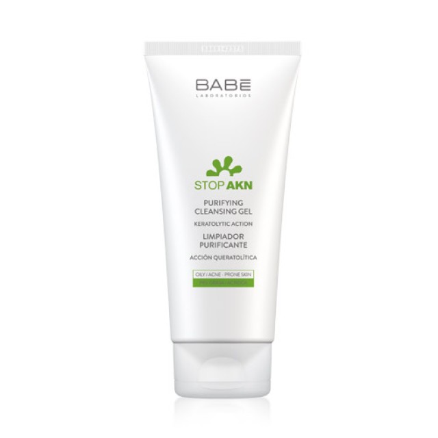 Babe Stop AKN Purifying Gel 200ml (Τζελ Καθαρισμού Προσώπου για Λιπαρές & Ακνεϊκές Επιδερμίδες)