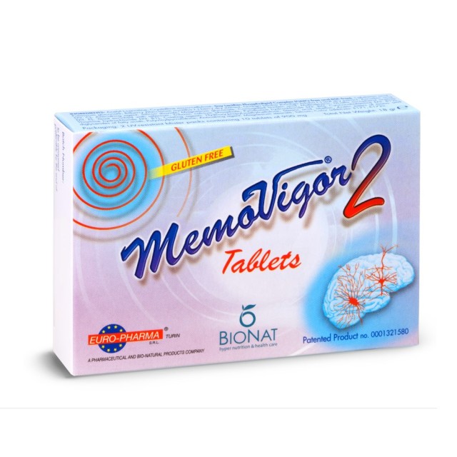 Bionat Memovigor 2 900mg 20tabs (Συμπλήρωμα Διατροφής για Ενίσχυση της Μνήμης & Προστασία των Εγκεφαλικών Λειτουργιών)