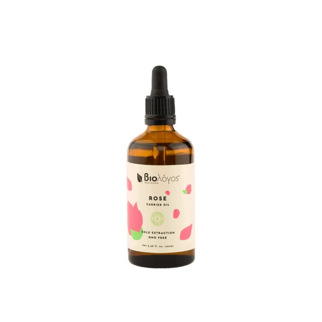 Biologos Base Oil Rose Oil 100ml (Έλαιο Βάσης Τριαντάφυλλo)