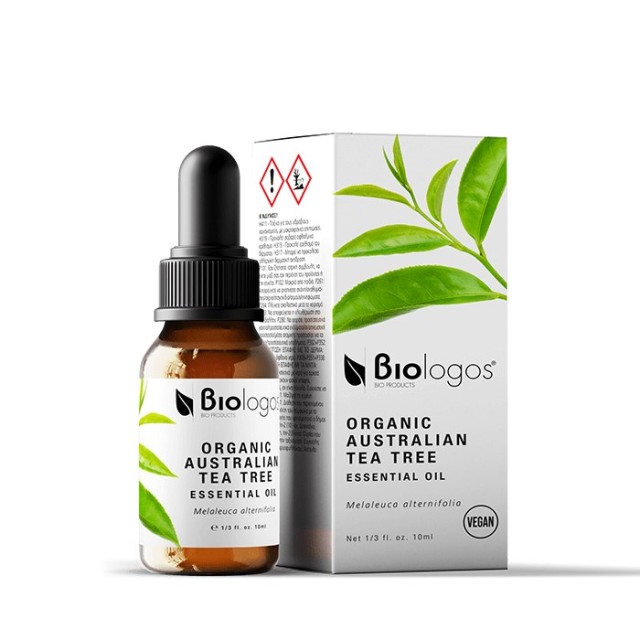 Biologos Organic Tea Tree Essential Oil 10ml (Αιθέριο Έλαιο Bio Τεϊόδεντρο)