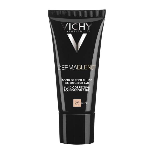 Vichy Dermablend Fluid Make-up N25 Nude 30ml (Υγρό Μέικαπ για Yψηλή Kάλυψη)