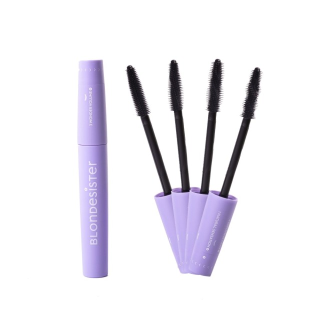 Blondesister 4in1 Click & Turn Mascara 01 Black 12ml (Μαύρη Μάσκαρα με Περιστρεφόμενο Βουρτσάκι)