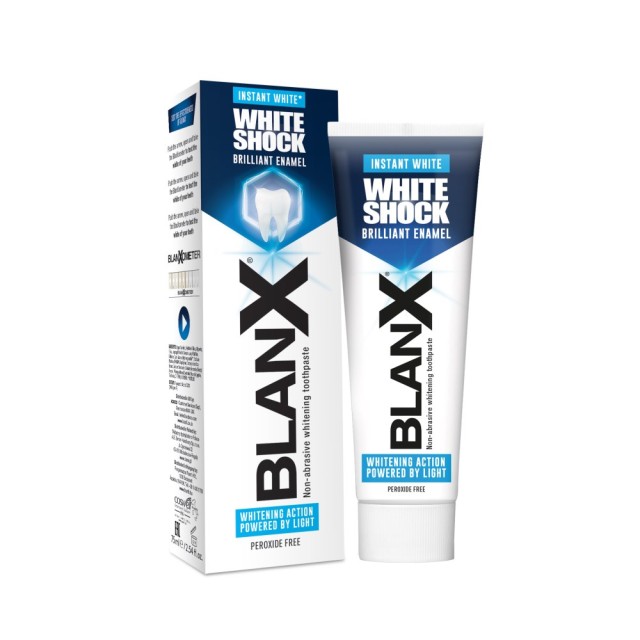 Blanx White Shock Instant White Toothpaste 75ml (Οδοντόκρεμα Λεύκανσης)