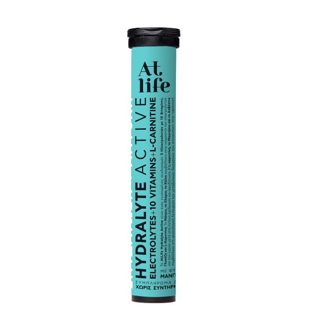 Atlife Hydralyte Active Εlectrolytes + 10 Vitamins + L–Carnitine 24tabs (Συμπλήρωμα Διατροφής με Ηλεκτρολύτες για Ενυδάτωση & Αντοχή)