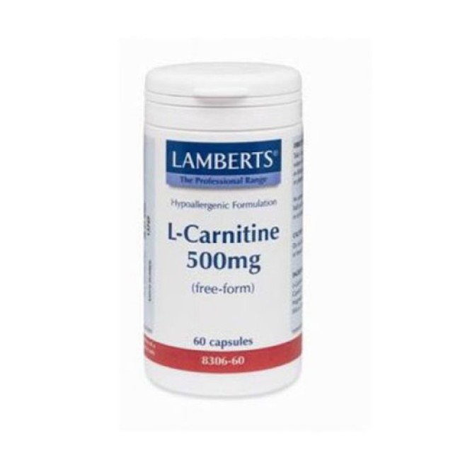 Lamberts L Carnitine 500mg 60cap