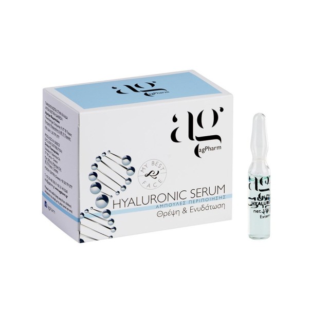 Ag Pharm Hyaluronic Serum 24x2ml (Ενυδατικός Ορός Προσώπου για Θρέψη της Επιδερμίδας 24τεμ)