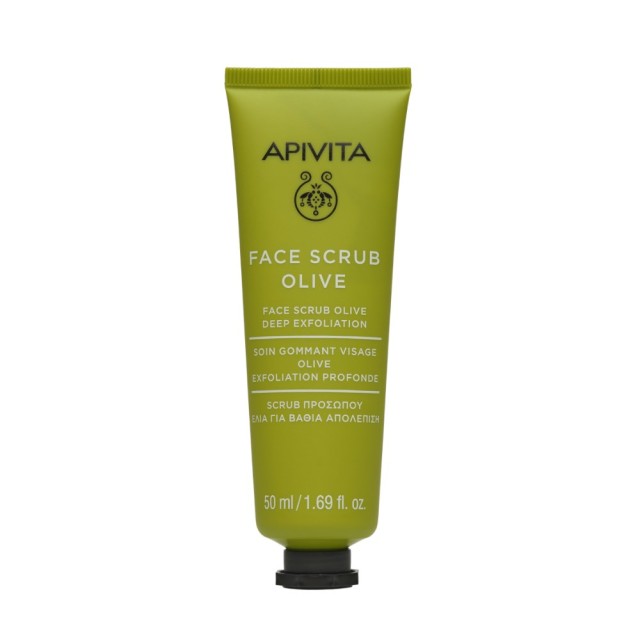 Apivita Face Scrub Olive 50ml (Scrub Προσώπου για Βαθιά Απολέπιση με Ελιά)