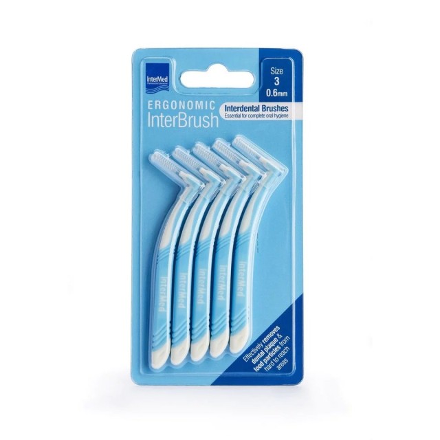 Intermed Ergonomic Interbrush Size 3 - 0,6mm 5τεμ (Μεσοδόντια Βουρτσάκια Μέγεθος 3 - 0,6mm)