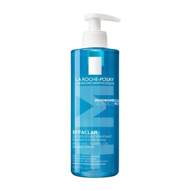 La Roche Posay Effaclar +M Purifying Foaming Gel 400ml (Τζελ Καθαρισμού για Λιπαρό Δέρμα με Tάση Aκμής)