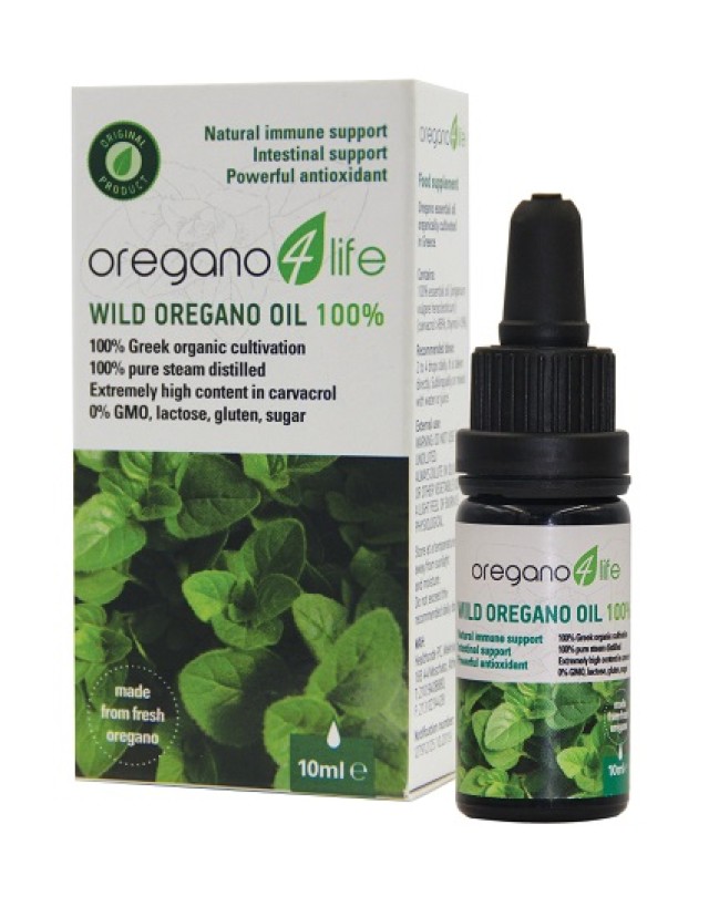 Oregano 4 Life Wild Oregano Oil 100% 10ml (Συμπλήρωμα Διατροφής από Αιθέριο Έλαιο Ρίγανης)