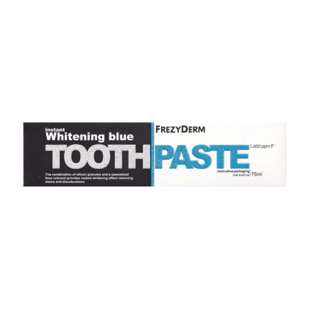 Frezyderm Toothpaste Instant Whitening Blue 75ml (Οδοντόπαστα για Άμεση Λεύκανση των Δοντιών)