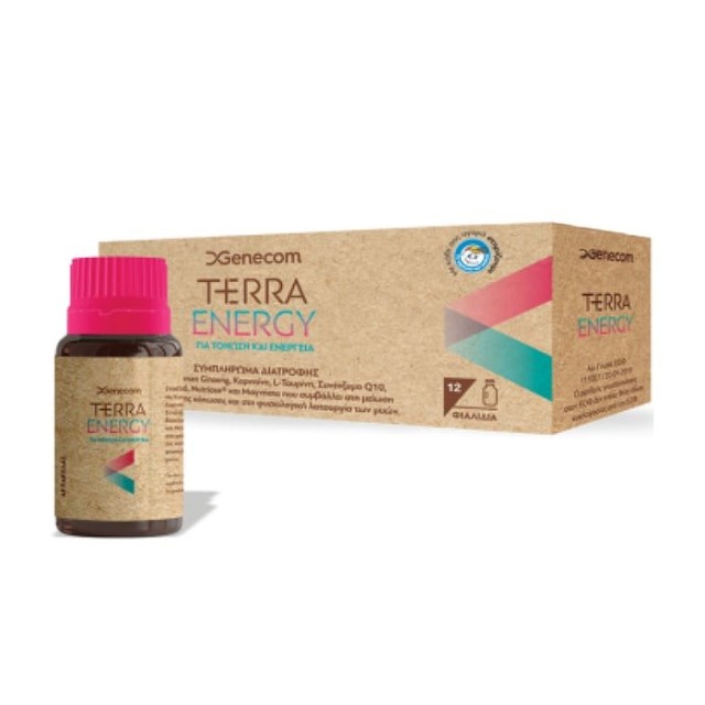 Genecom Terra Energy 12x10ml (Συμπλήρωμα Διατροφής για Τόνωση & Ενέργεια)