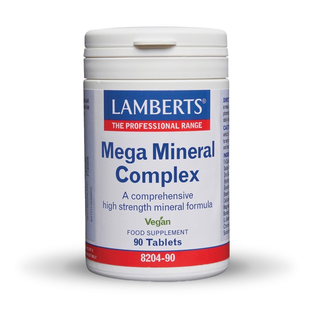 Lamberts Mega Mineral Complex 90tabs (Ολοκληρωμένο Σύμπλεγμα Μετάλλων & Ιχνοστοιχείων)