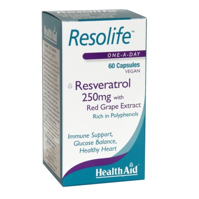 Health Aid Resolife 250mg 60 cap (Αντιοξειδωτικό - Καρδιά - Κυκλοφορικό)