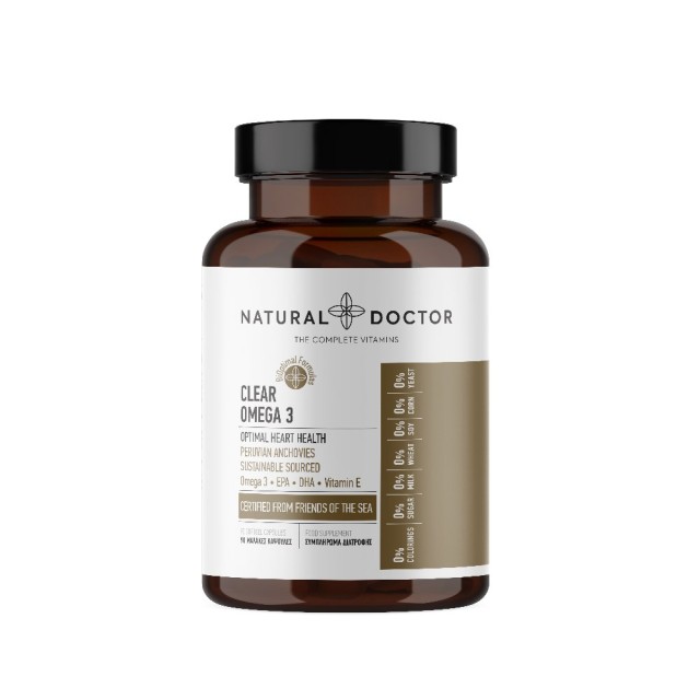 Natural Doctor Clear Omega 3 90caps (Συμπλήρωμα Διατροφής με Ωμέγα 3 Υψηλής Ποιότητας)