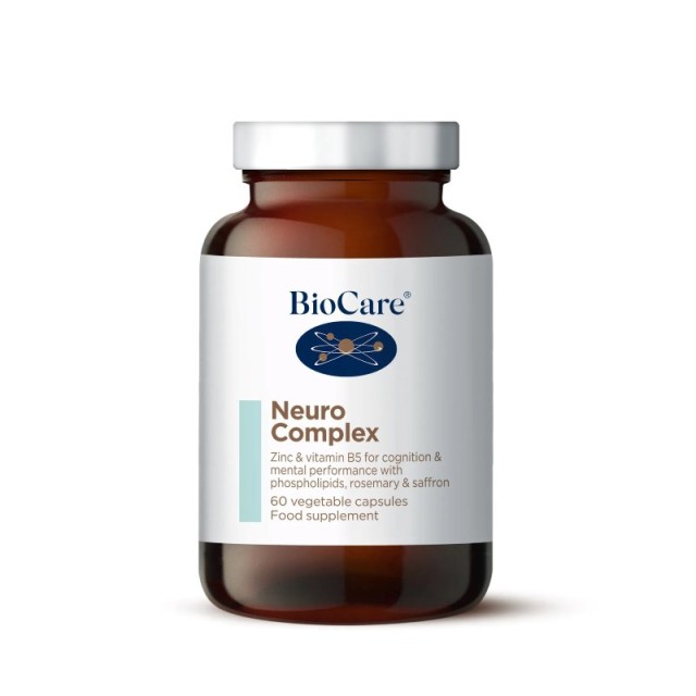 BioCare Neuro Complex 60caps (Συμπλήρωμα Διατροφής για την Ενίσχυση της Μνήμης, της Διάθεσης & για την Υγεία των Εγκεφαλικών Λειτουργιών)