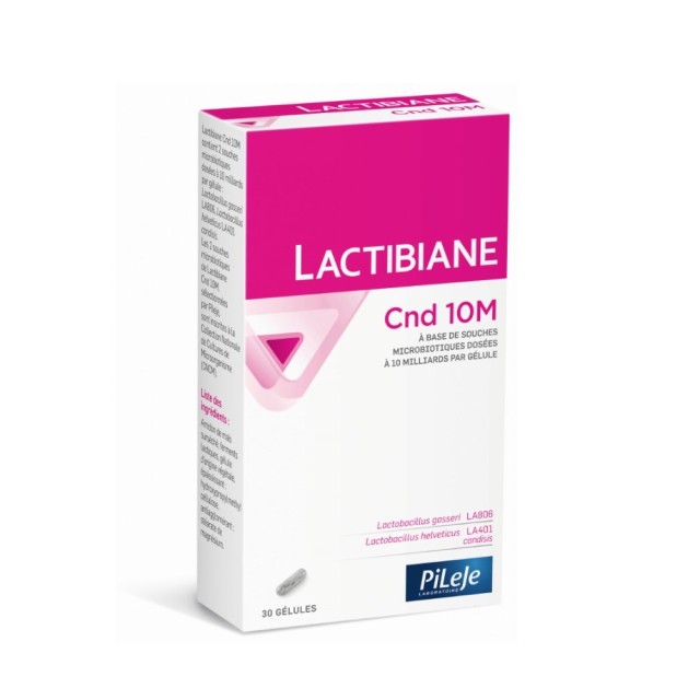 Pileje Lactibiane CND 10M 30caps (Συμπλήρωμα Διατροφής για Μυκητιάσεις Λόγω Αντιβίωσης)
