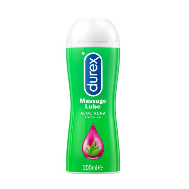 Durex Massage Aloe Vera Soothing Lube 200ml (Λιπαντικό & Τζέλ για Μασάζ 2σε1)