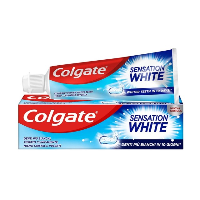 Colgate Sensation White 75ml (Οδοντόκρεμα για Επαναφορά της Φυσικής Λευκότητας των Δοντιών) 