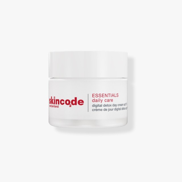 Skincode Essentials Daily Care Digital Detox Day Cream SPF15 50ml (Ενυδατική Κρέμα Ημέρας για Προστασία από το Μπλε Φως)