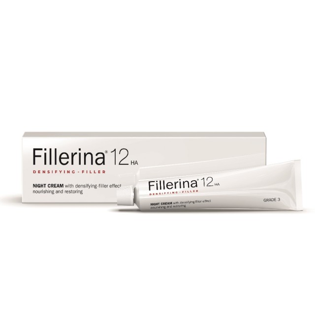 Fillerina 12HA Densifying Filler Night Cream Grade 3 50ml (Κρέμα Νύχτας με Εντατική Δράση Γεμίσματος των Ρυτίδων & Αναπλήρωσης – Βαθμός 3)