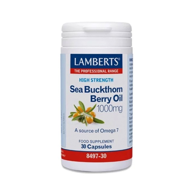 Lamberts Sea Buckthorn Berry Oil 1000mg (Συμπλήρωμα Διατοφής από Ιπποφαές)