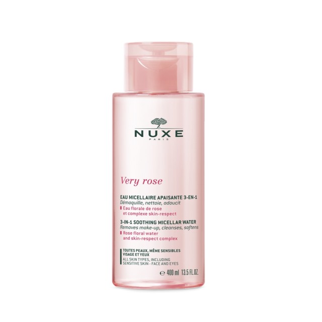 Nuxe Very Rose 3-in-1 Soothing Micellar Water 400ml (3-σε-1 Aπαλό Mικυλλιακό Nερό)
