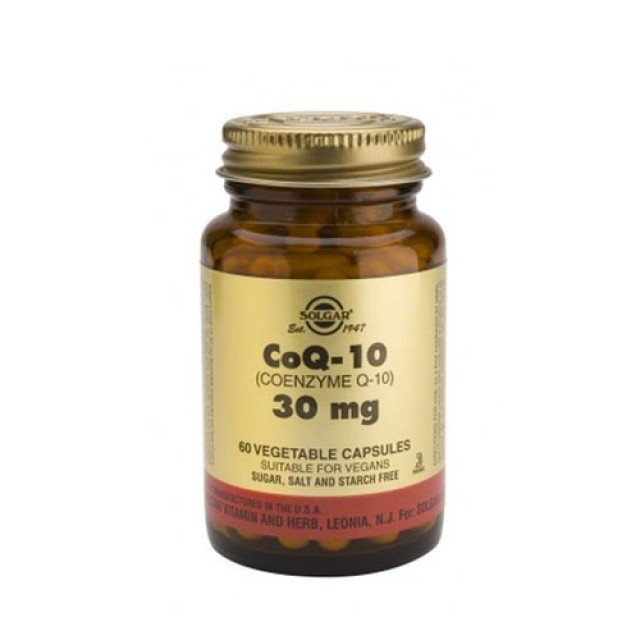Solgar Coenzyme Q10 30mg 60 Vegetarian Caps (Συνένζυμο Q10)